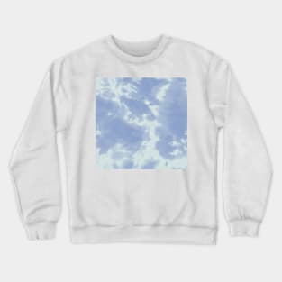 Pastel blue tie dye pattern Crewneck Sweatshirt